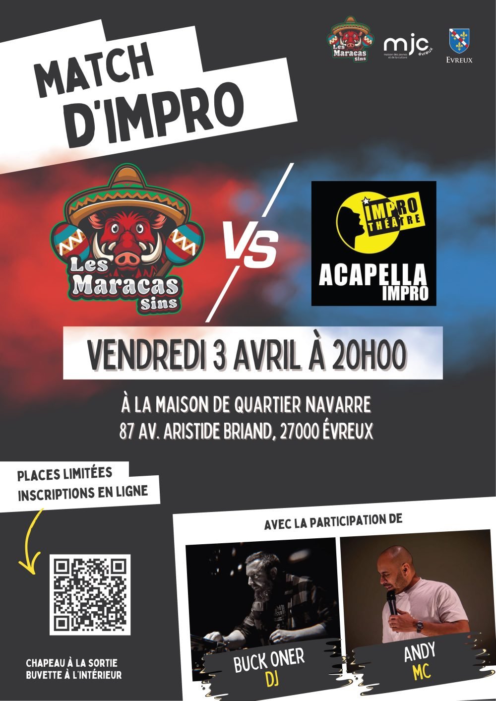 Le match d'impro Maracassins VS Acapella